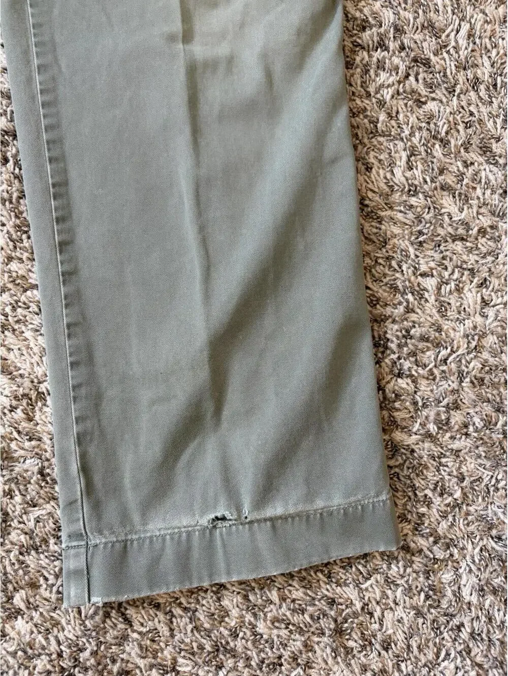 Vintage J Crew Cargo Khaki Pants Men’s Size 36x30 Military Outdoor Olive Green